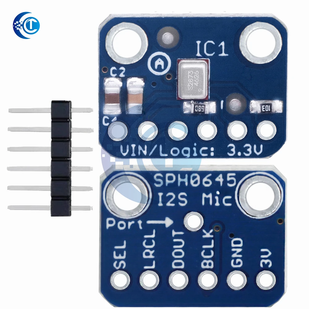 SPH0645 I2S MEMS Mikrofon Breakout Sensor Board Modul SPH0645LM4H Mikrofon Modul 1,6-3,6 V für Arduino Raspberry Pi