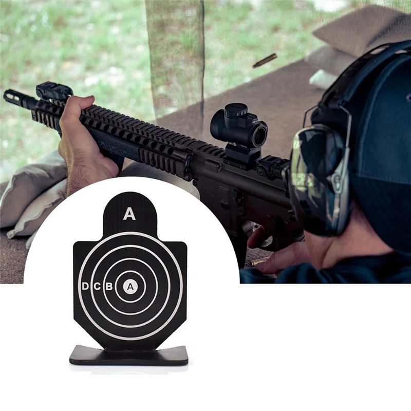 

YHOLI-4Pcs IPSC Competitive Sports Mini Alloy Human Shape Targets Durable Easy Install Easy To Use