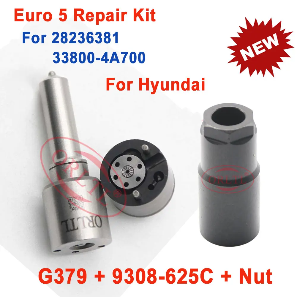 33800-4A700 Reparatie Kits 7135-576 Nozzle G379 Valve 9308-625C Voor Hyundai 28236381 Euro 5 For Delphi 338004A700