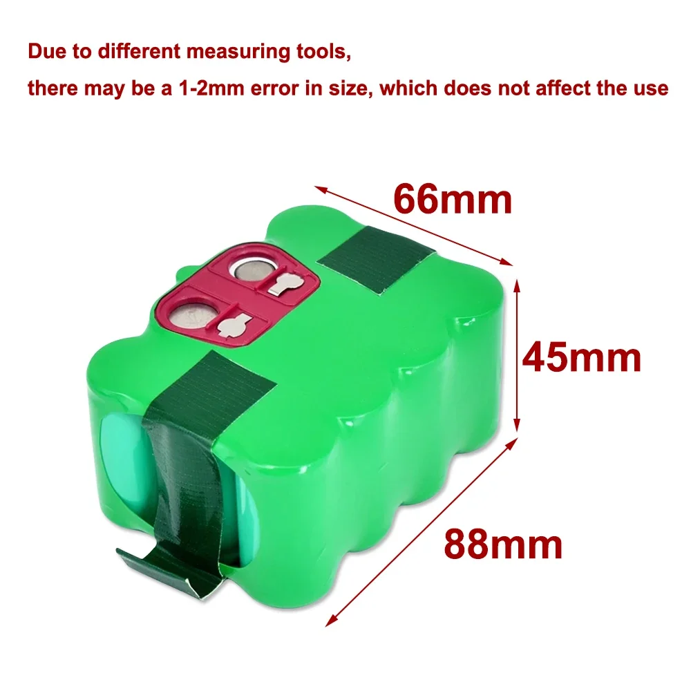 14.4V 4800mAh Vacuum Cleaner Battery for KV8 XR210, Cleanna XR210series Meidea M320, Zebot Z320, Kaily 310, A325