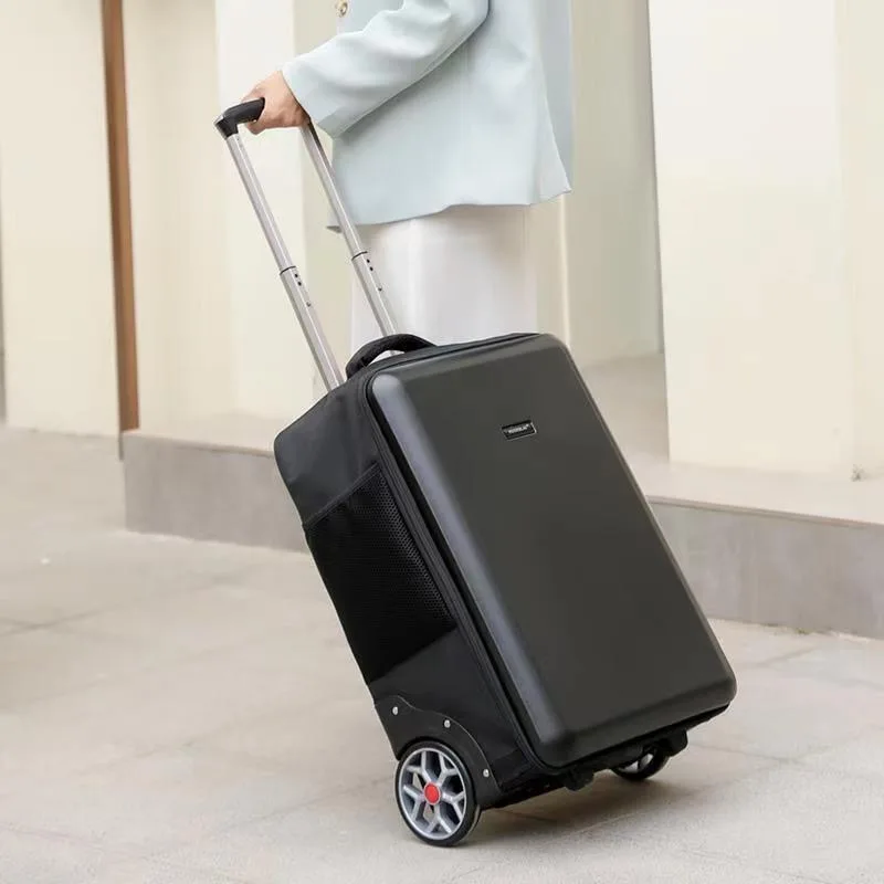 22 Inch Waterproof Large Wheel Trolley Backpack Travel Luggage