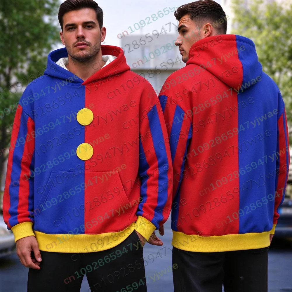Moletom com Capuz 3D de Fanático de Circo Masculino e Feminino, Jaqueta Pullover, Fantasia de Cosplay, Moletom Pullover 3D de Cosplay de Anime