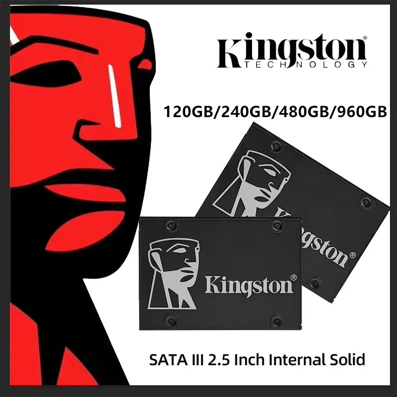 Unidad de Estado Sólido Interna Kingston KC600 SSD de 1 TB, 256 GB, 512 GB, 2 TB, SATA 3, 2.5 Pulgadas, Disco Duro HDD, HD SSD de 1024 GB para Computadora de Escritorio, Portátil y PC