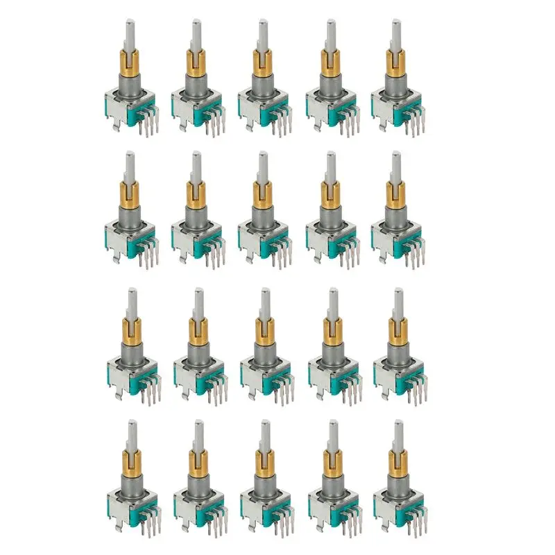 ABWR-20X EC11EBB24C03 Dual Axis Encoder With Switch 30 Positioning Number 15 Pulse Point Handle 25Mm