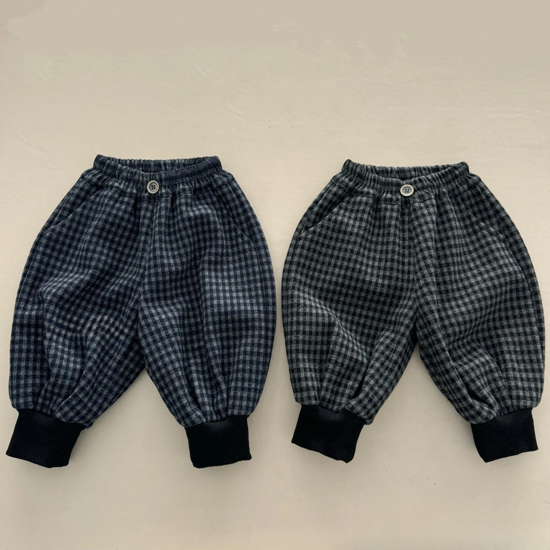 

Fleece baby pants, lantern plaid pants, autumn/winter 2025