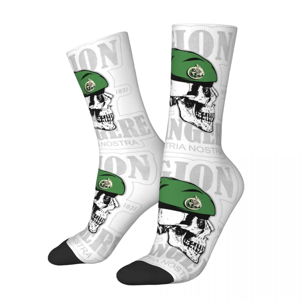 Calcetines de la Legión Española para hombre y mujer, medias con estampado 3D de Hip Hop, estilo callejero, Crazy