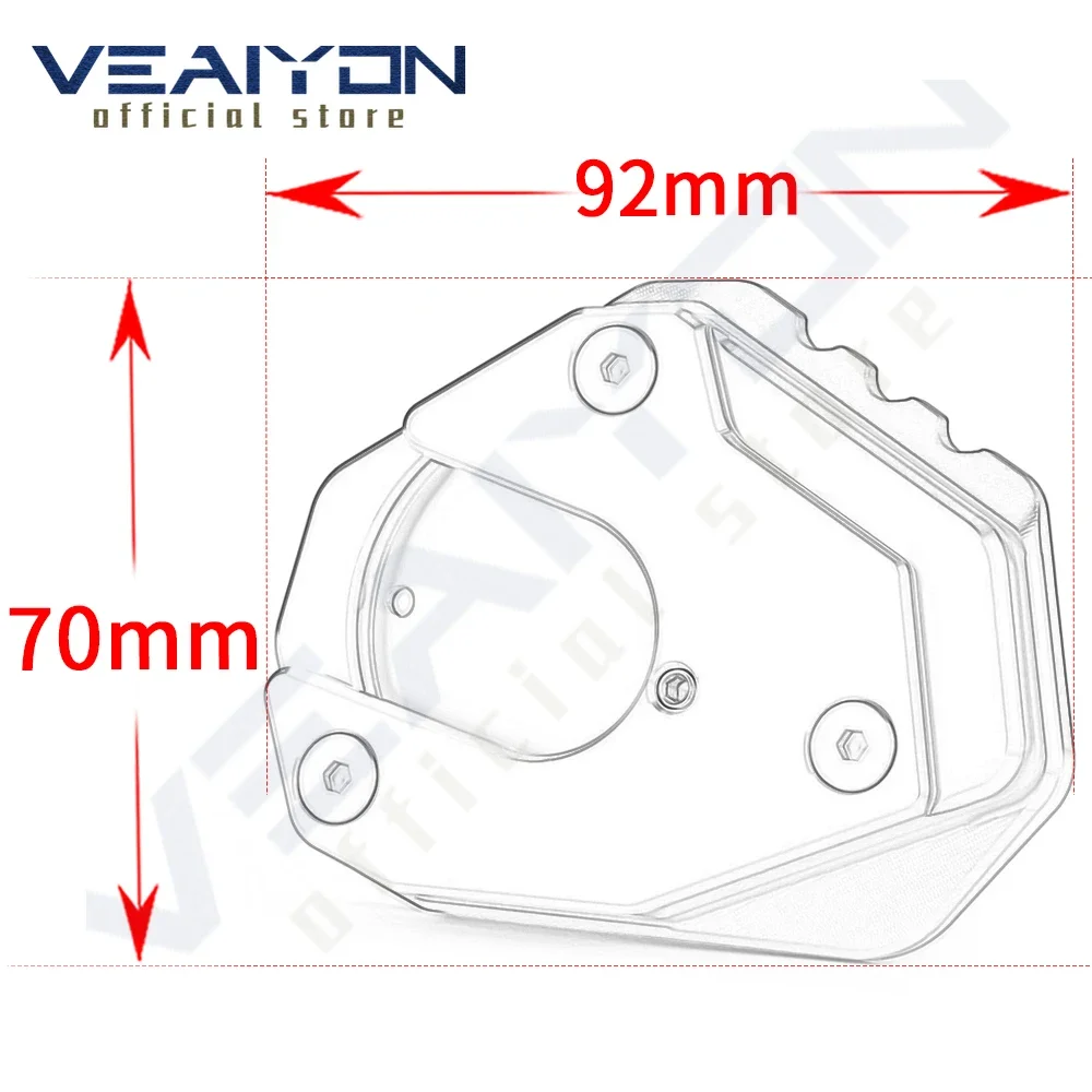 For DUKE 125 200 250 390 duke390 2016 -2021 2022 2023 Motorcycle Accessories Kickstand Side Support Stand Enlarge Extension Pads