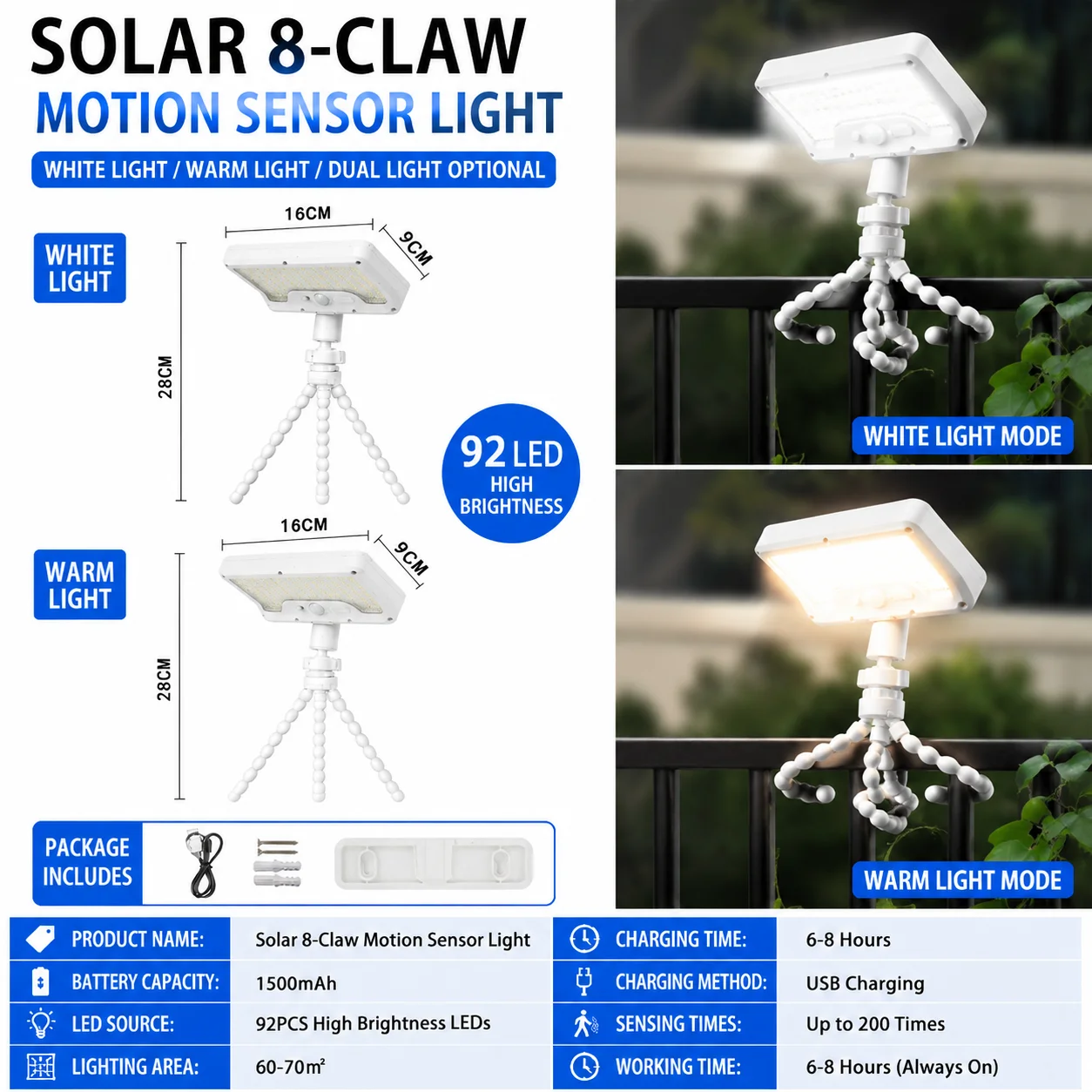 2026 New Solar Outdoor Garden Lamp, Home Balcony Lighting, Magnetic Mount Wall Lamp, Motion Sensor Ultra-Bright Street Light
