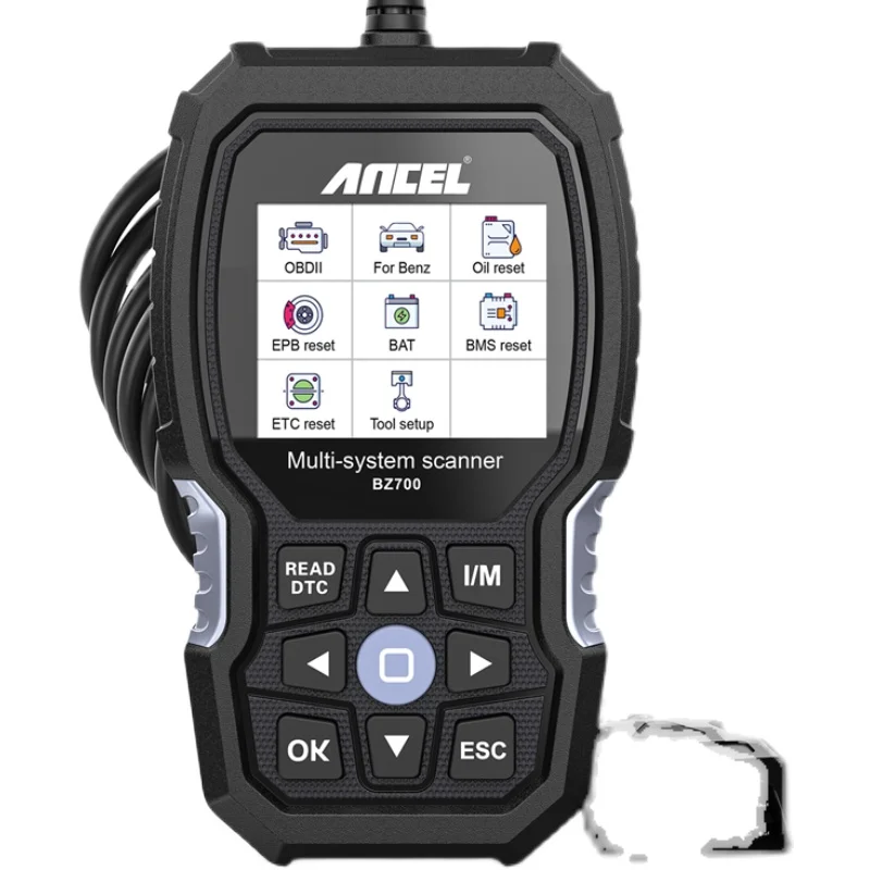 ANCEL BZ700 is suitable for diagnosis, code reading, code clearing, maintenance and reset OBDII detection of Mer cedes-Benz.