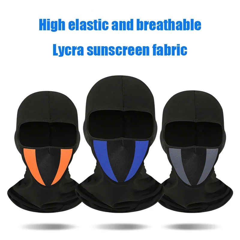 Motorcycle Cycling Mask Outdoor Full Cover Face Mask Hat Balaclava Breathable Quick Dry Lycra Ski Neck Sun UV Protection