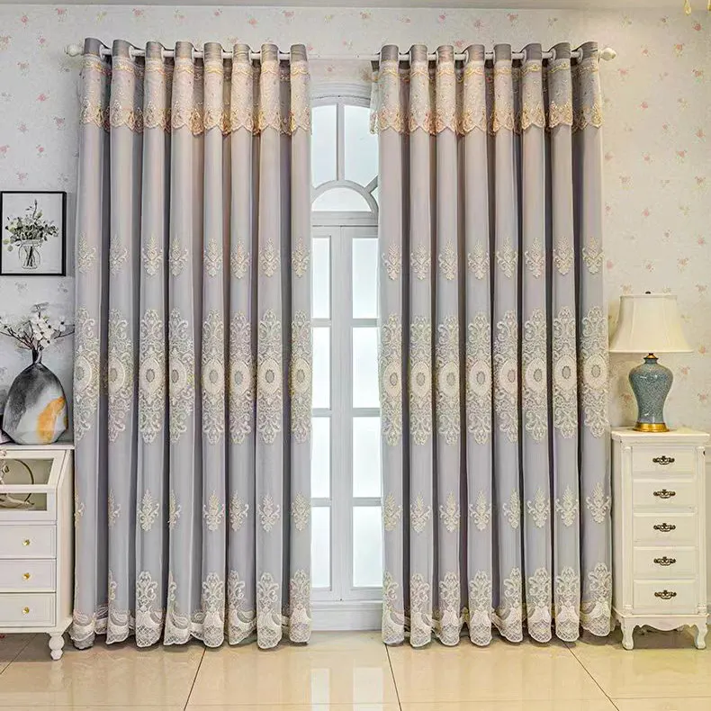 Gauze High-end Window Screen and Curtain Integrated Light-blocking Living Room Light Luxury Modern Simple Bedroom Double-layer