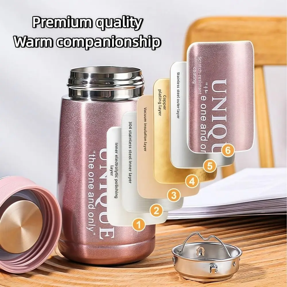 

Portable Leak-proof Mini Thermos Cup 257ml Small Capacity Vacuum Cup Stainless Steel Durable Water Bottle Travel Outdoor