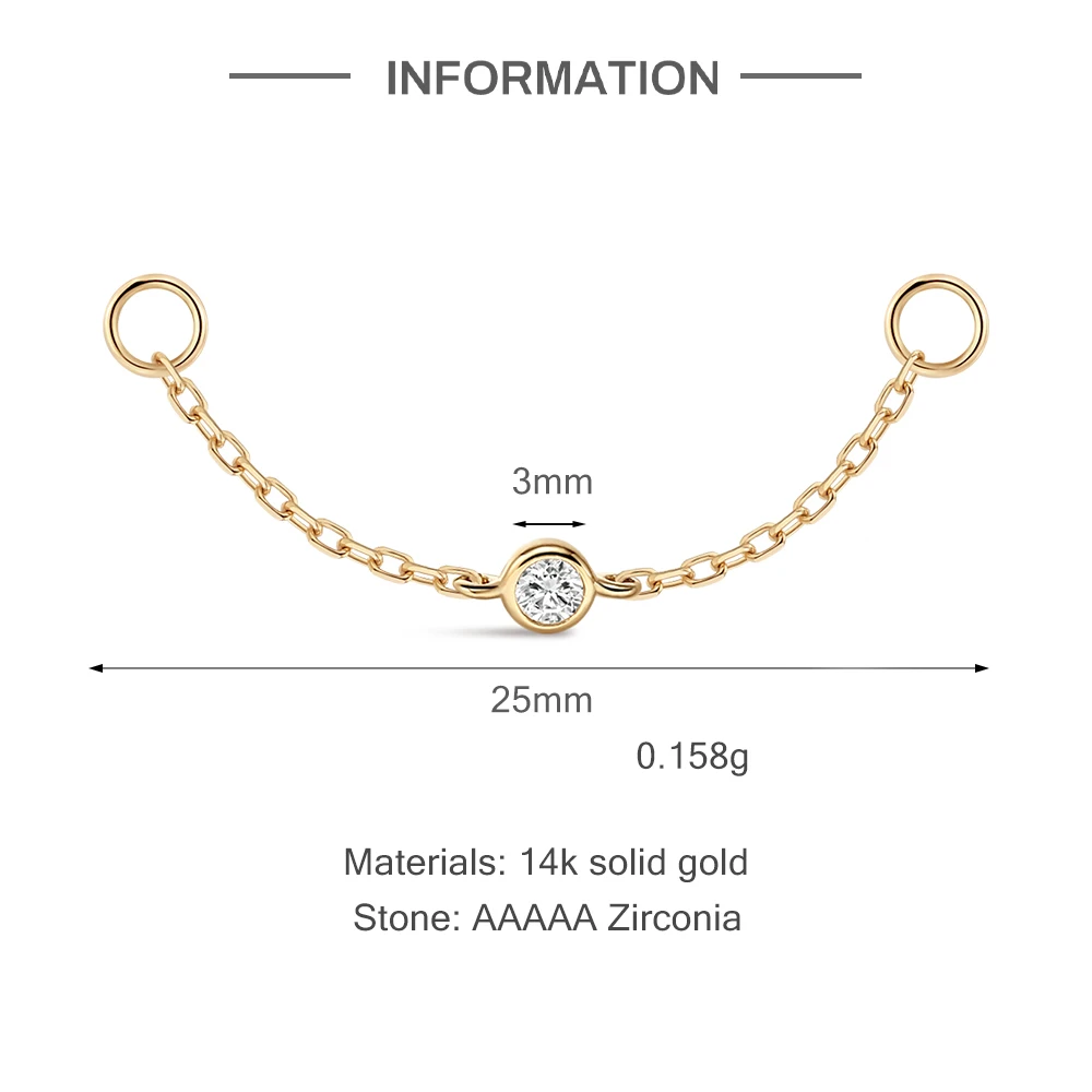 Aide 14K Soild Gold DIY Charms For Earrings Pendant Suitable For Daily Wear Wedding Party Engagement Anniversary Valentine's Day