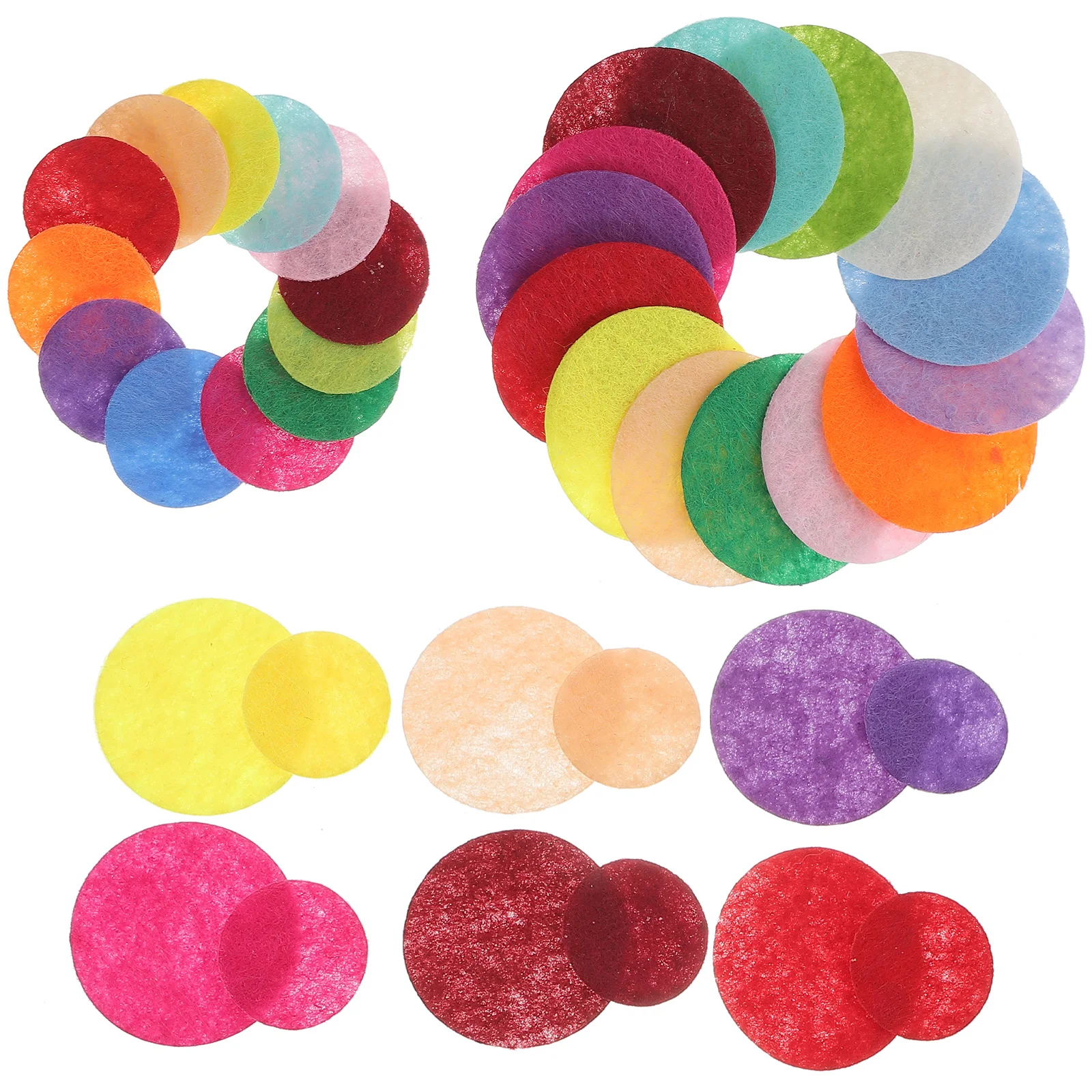 

100pcs Ornaments for Kids DIY Craft Fabric Colorful Squares Sewing Decoration Material Party Holiday Home Art Class Manual