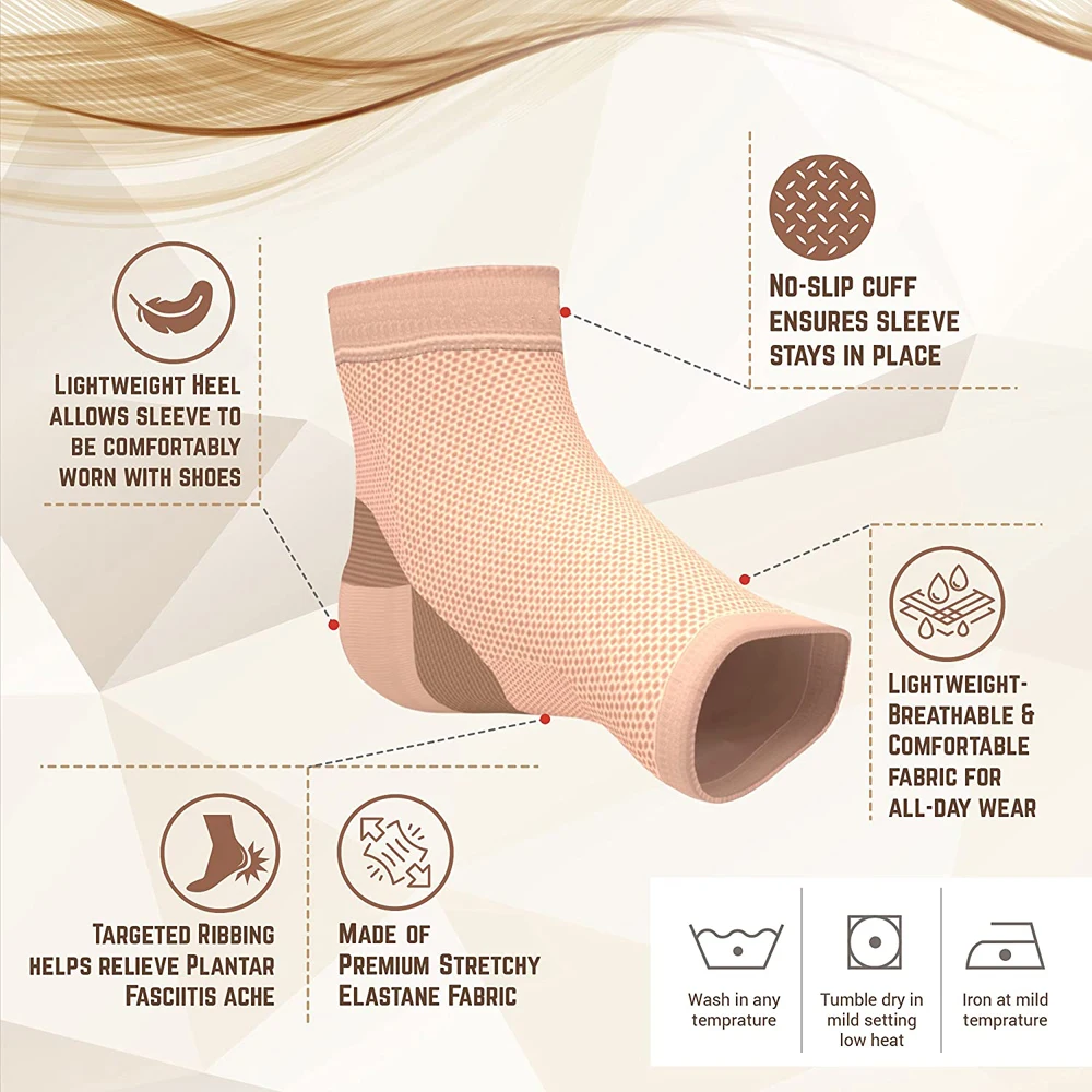 1Pair Plantar Fasciitis Compression Socks for Women Men,Best Ankle Compression Sleeve,Provides Arch Support & Heel Pain Relief