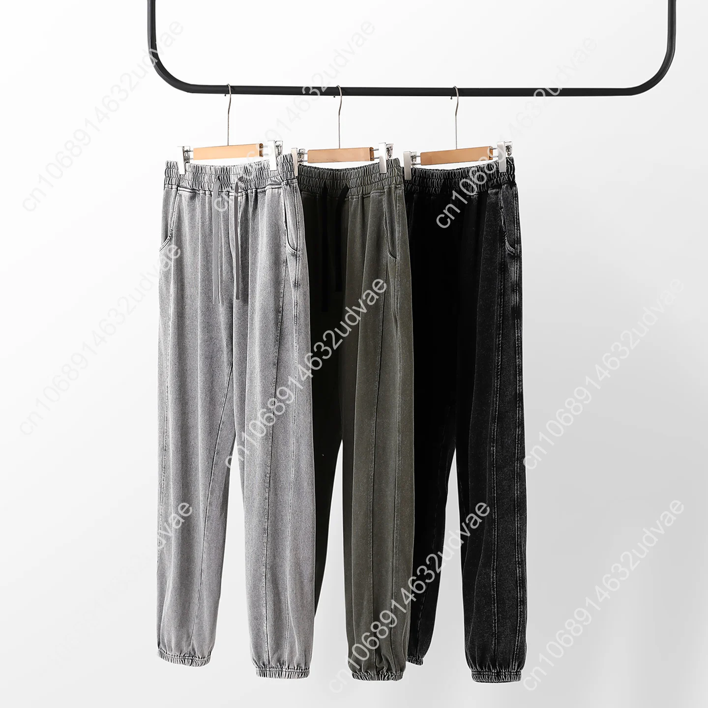 سابرينا نجار السراويل رجل امرأة مراهق ريترو خمر السراويل البوب المغني القطن مطاطا Sweatpants مخصص بانت مع جيب