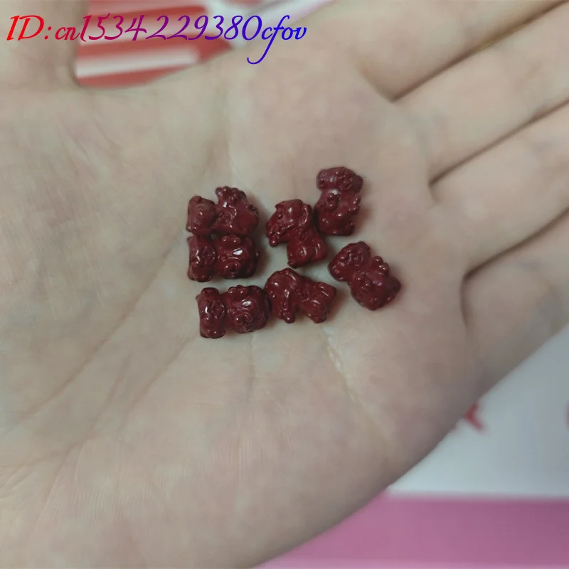 10pc Natural Purple Gold Cinnabar Rose Pendant Beads DIY Phone Chain Key Bracelet Earring Jewellery Fashion Accessories Woman