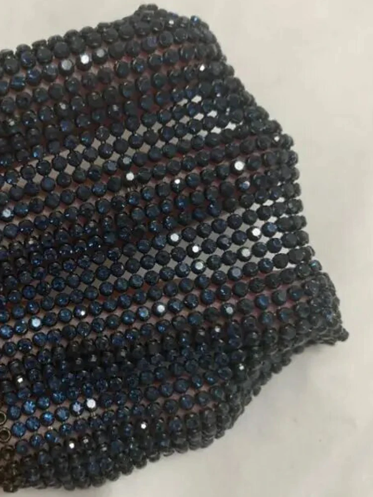 

High Quality Metal Crystal Fabric 2mm Aluminum Rhinestone Mesh Fabric Diamond Sheets For Garment Cellphone