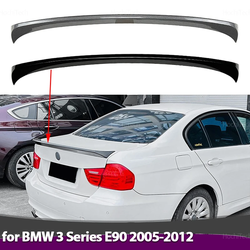 

Для BMW 3 серии E90 седан/седан 2005-2012 ABS черный карбоновый задний спойлер на крышу автомобиля крылья тюнинг внешние аксессуары