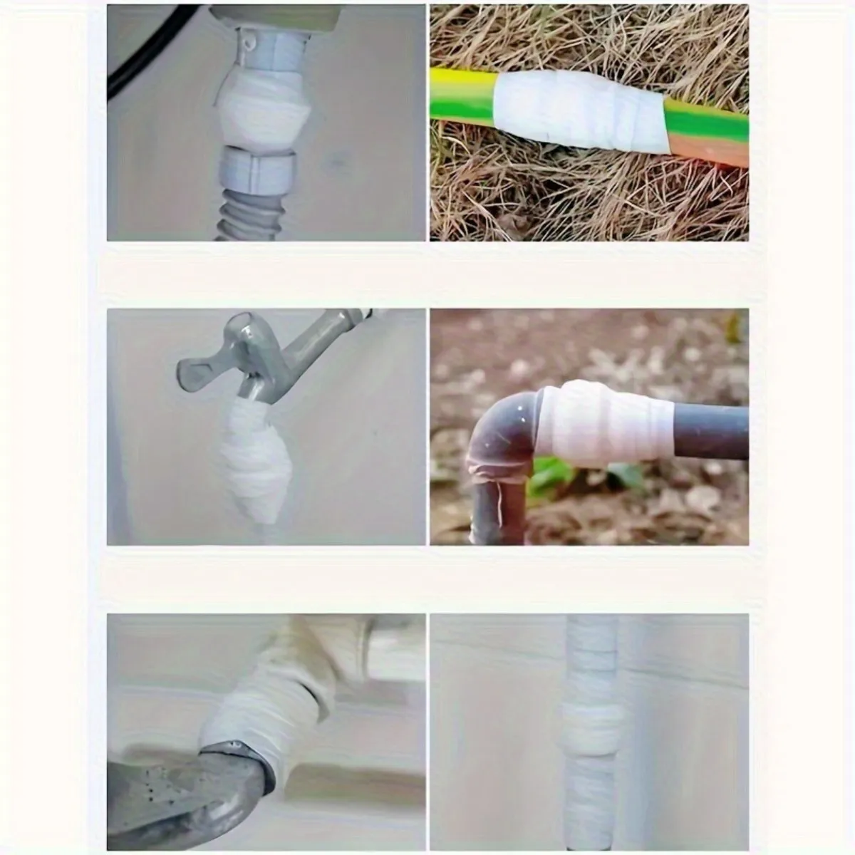 Waterproof tape - instant leak repair, suitable for waterproof sealing of PVC/glass/metal/stone, high temperature resistance