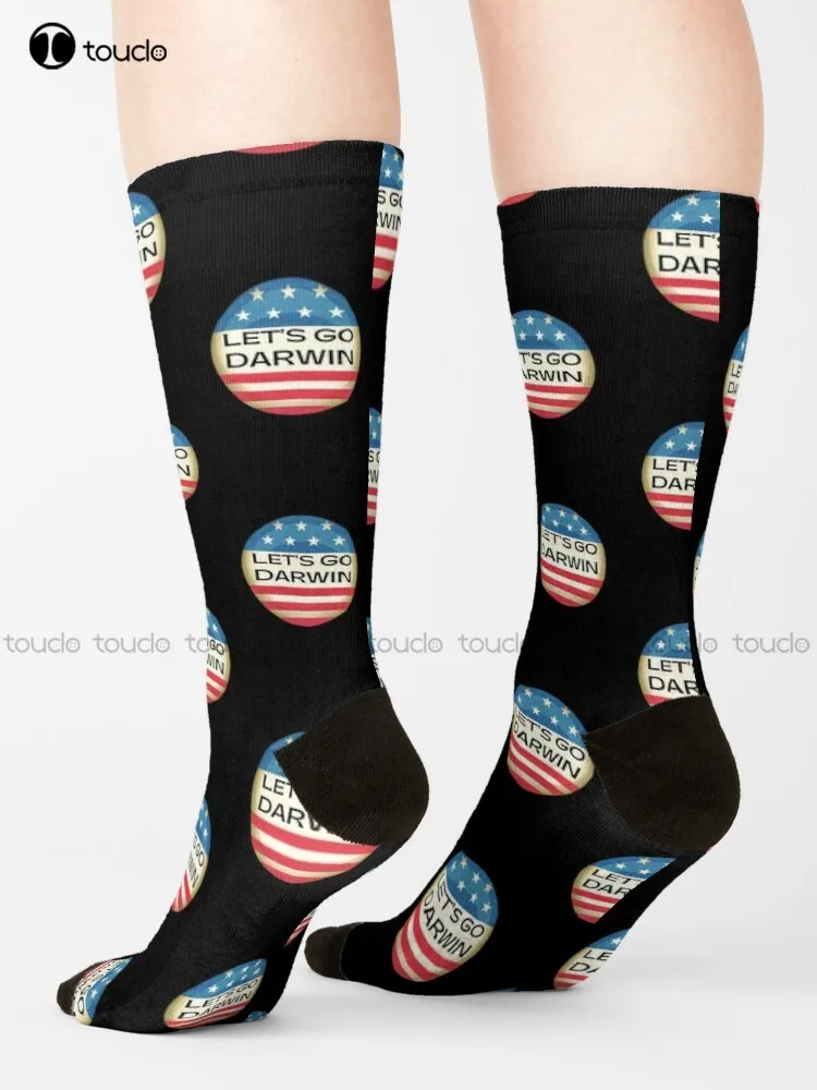 

Let'S Go Darwin Socks Socks For Boys Cartoon Comfortable Best Girls Sports Street Skateboard Socks 360° Digital Print Harajuku