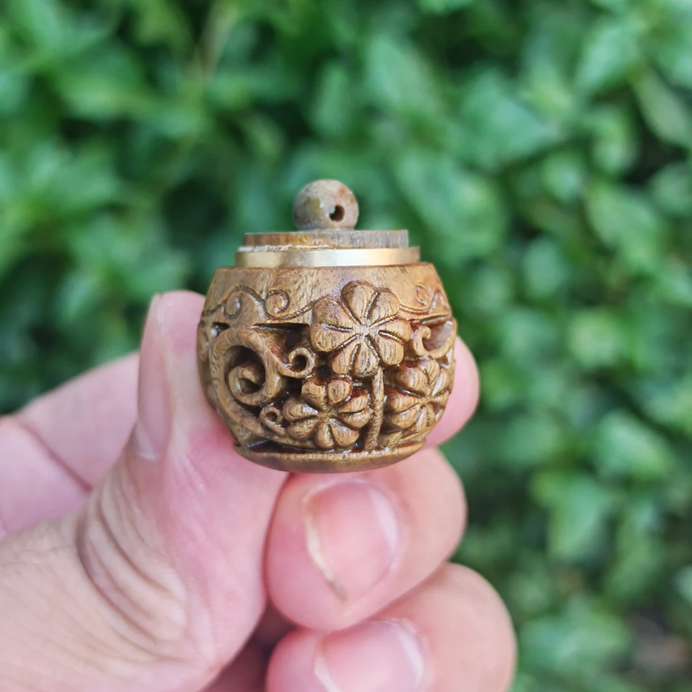 1 Inch Wooden Vine Fragrance Sachet Ornament, Openable, Simple Style, Suitable for Housewarming Gifts, New Year Gifts, Study Room, Centerpiece Decoration, Living Room, Home Decor, Men's Gifts