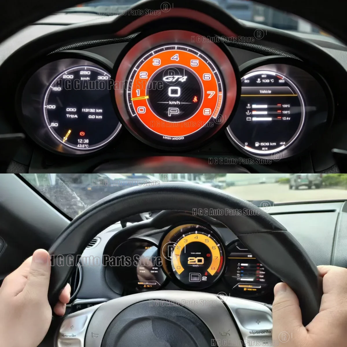 Speedometer For Porsche 987 Boxster Cayman 2005-2011 2012 New Car Digital Instrument Cluster Virtual Cockpit LCD Dashboard Panel