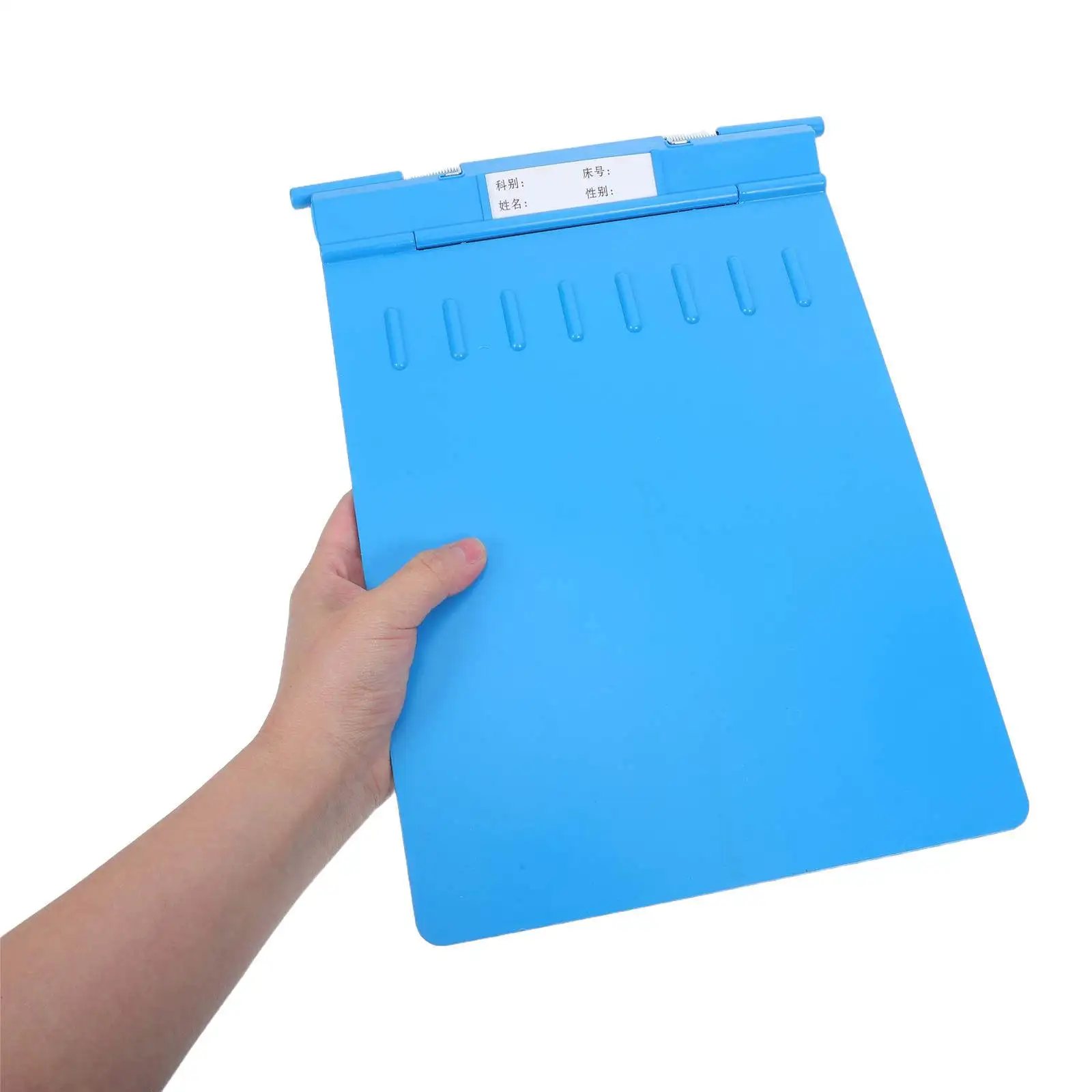 

Plastic Clipboard Nursing Clip Board Blue High Capacity Clip File Document Sheet Holder Privacy Cover Chart Holder