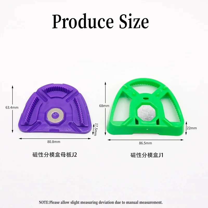 Dental Magnetic Parting Box Denture Processing Materials Parting Box with Magnetic Motherboard