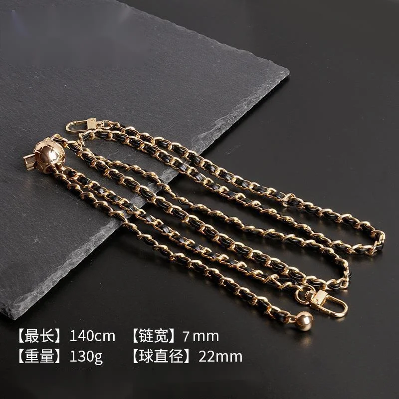 5pcs 140cm Bag Chain Repalcement Shoulder Bag Strap PU Leather Long Belts Handbag Chain Strap Women Bag Accessories