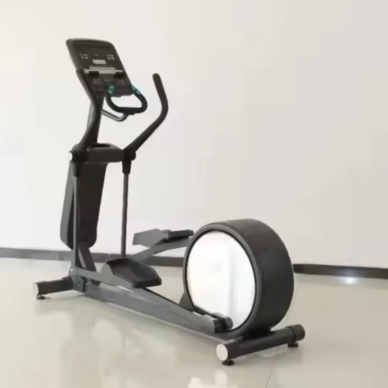Dual Use Commercial Household Elliptical Trainer LED LCD Screen Plug Free Daily Walking Fitness Machine