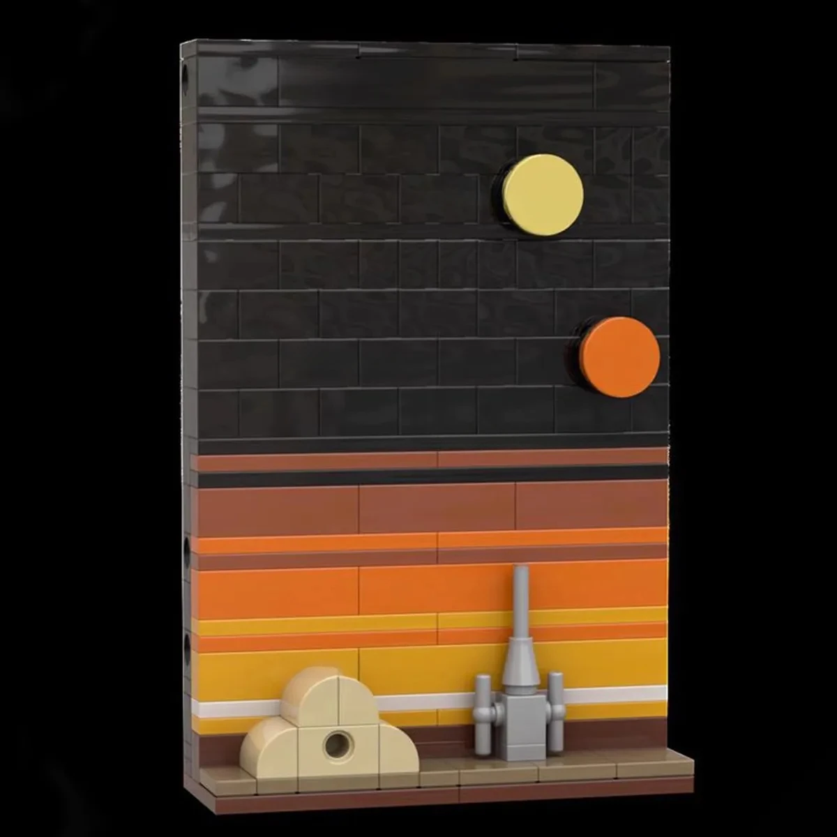 MOC Kreatives Design Filmserie Weltraum-Ära-Geschichte Baustein-Modell DIY Lehrreiches Kinderspielzeug Geburtstagsgeschenk Dekoration – Detail 3