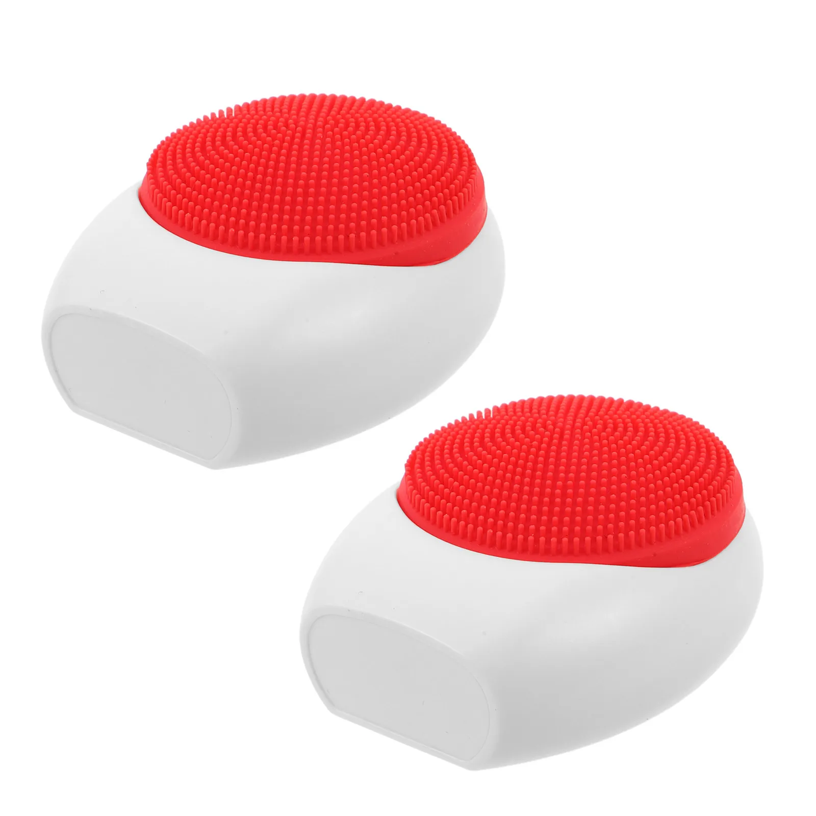 

Набор из 2 силиконовых щеток для умывания, двусторонний, ручной инструмент для очищения пор, скрабер для лица, мягкий массажер для кожи, для спа-процедур и путешествий