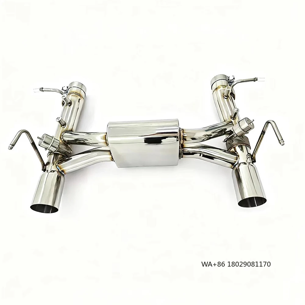 

Спортивная выхлопная система с клапаном Catback для F8 Spider/Tributo 3.9TT V8, ось глушителя из нержавеющей стали, задняя SS304