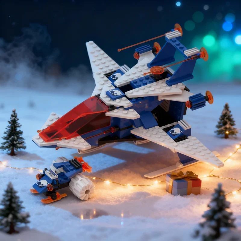 149pcs MOC Space Ice Planet Frost Fighter Model Building Blocks Festival Gift Construction Toys Creative Idea Education Brick