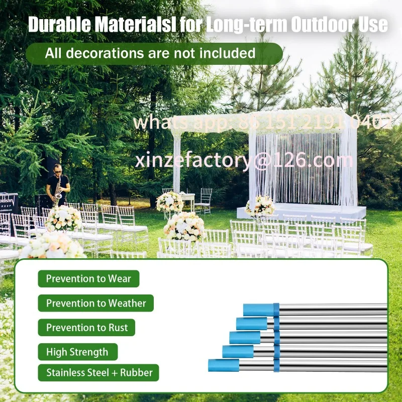 Customizable 10'x50' Backdrop Stand Pipe Kit Background Support System Curtain Frame Hot New