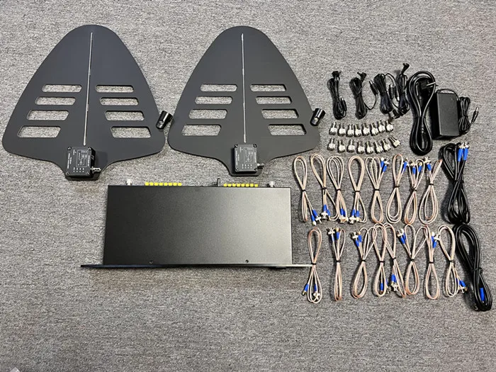 500-950Mhz 8 Channel Combiner 8 Sets Directional Splitter Antenna Amplifier Wireless Microphone Antenna Distribution System