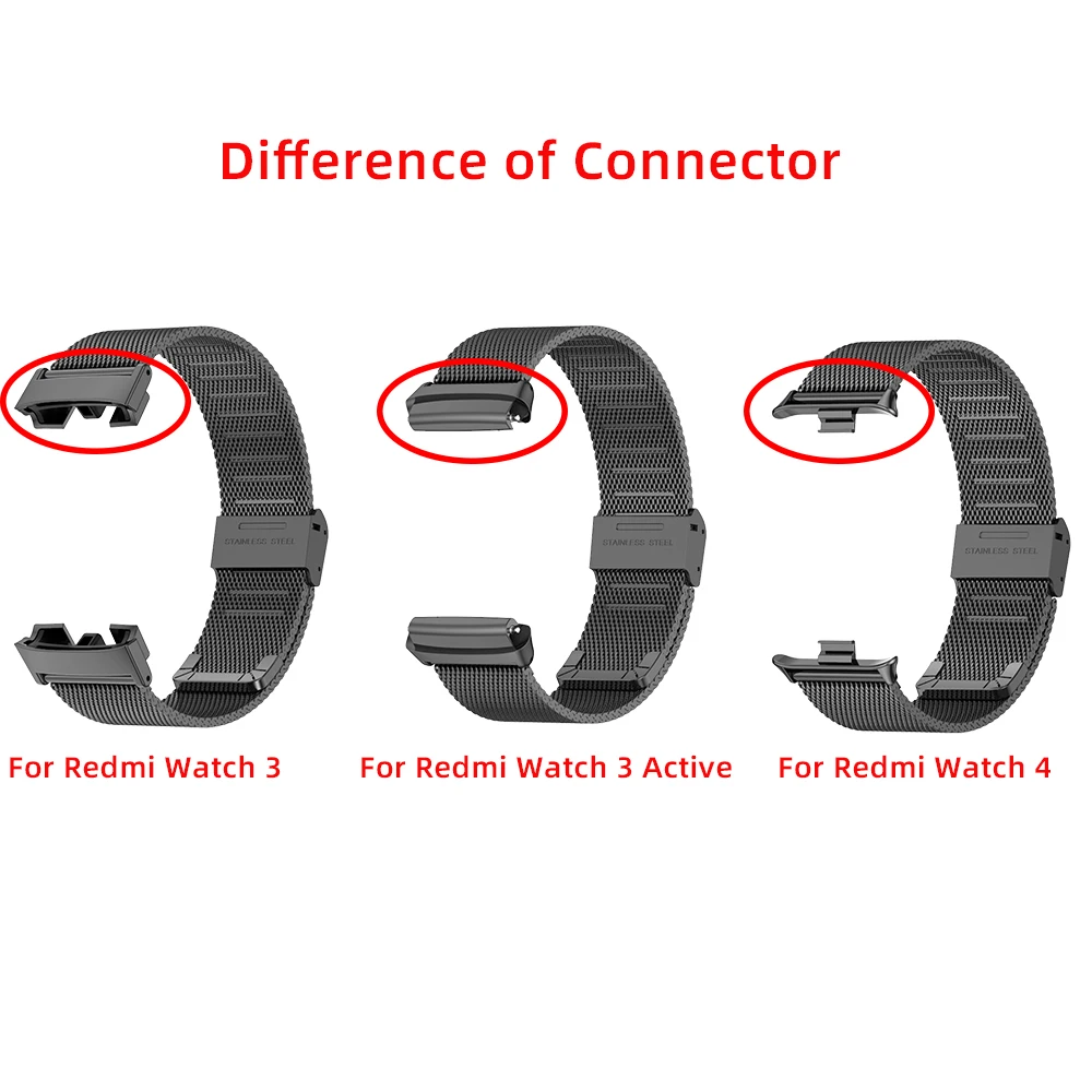 Redmi Watch 4 5 Strap For Xiaomi Redmi Watch 4 Smartwatch Stainless Steel Bracelet for Red Mi 4 Replacement Watchband