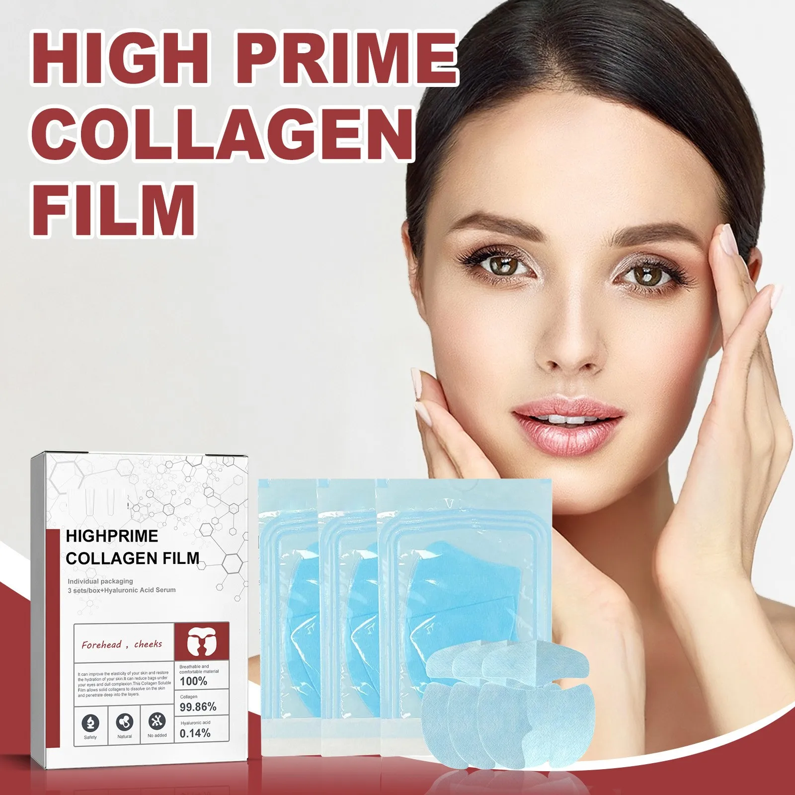 Collagen Soluble Film Highprime Collagen Film Aging Wrinkles Remove Dark Circles Nourish Mask Lift Firming Skin Care 5ml