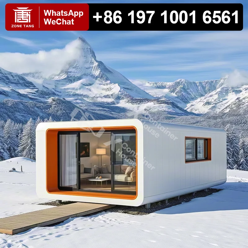 

​Detachable Durable Apple Capsule House Prefab Cabin ISO-CE Certified Galvanized Steel Frame Temperature-Resistant Housing Kits
