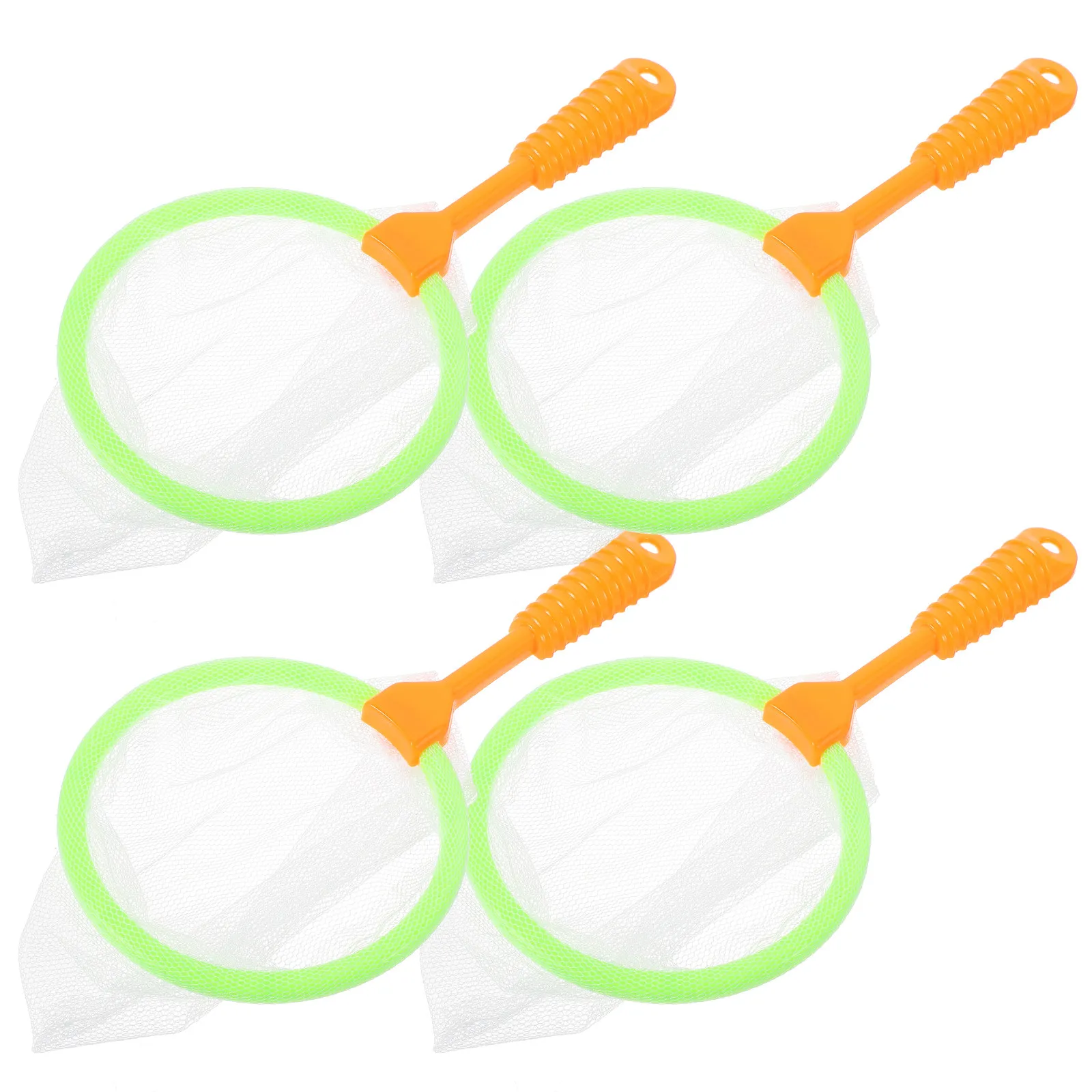 

4Pcs Plastic Large Fishing Nets for Kids Lightweight Ergonomic Catcher Nets for Insect Butterfly Small Fish Collection Bath Time
