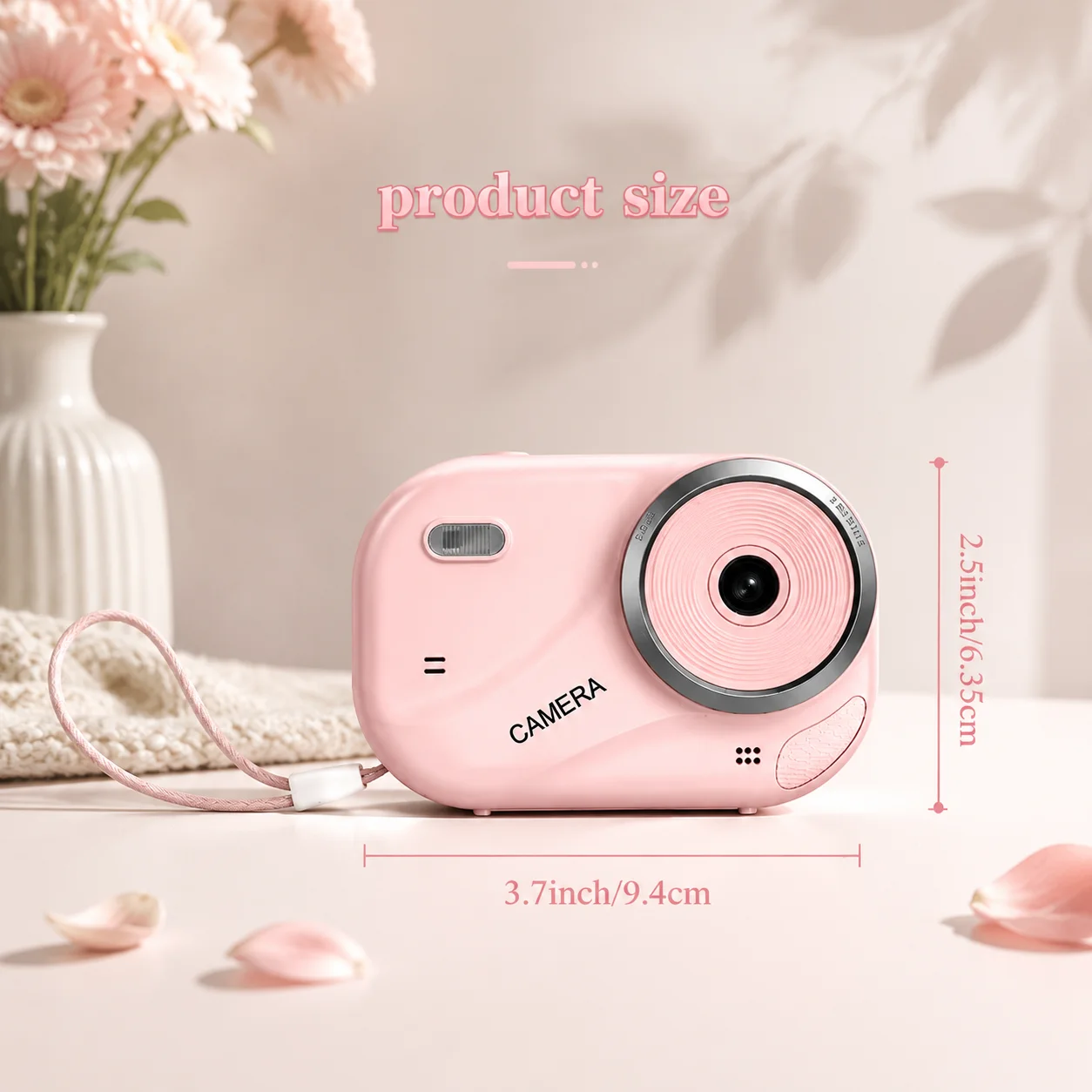 A Portable, Compact Digital Camera; A 1080p HD Camera Capable of Capturing Still Photos and Videos; A Compact, Rechargeable Camera; Perfect for Travel, Outdoor Activities, and Everyday Use