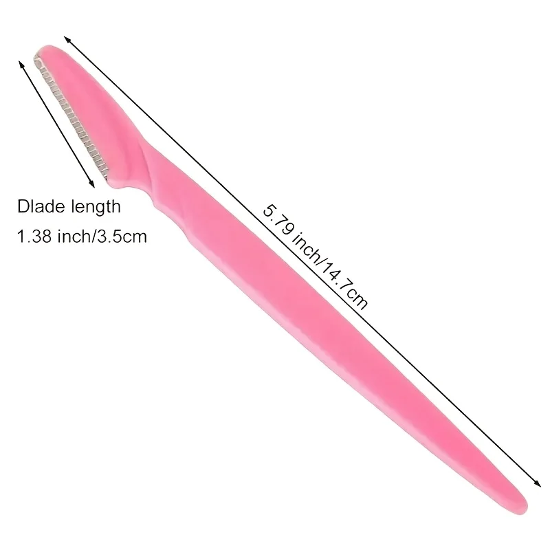 10Pcs Random Color Stainless Steel Eyebrow Trimmer, Fragrance-Free Hair Remover, Holiday Gift for Christmas Halloween Easter