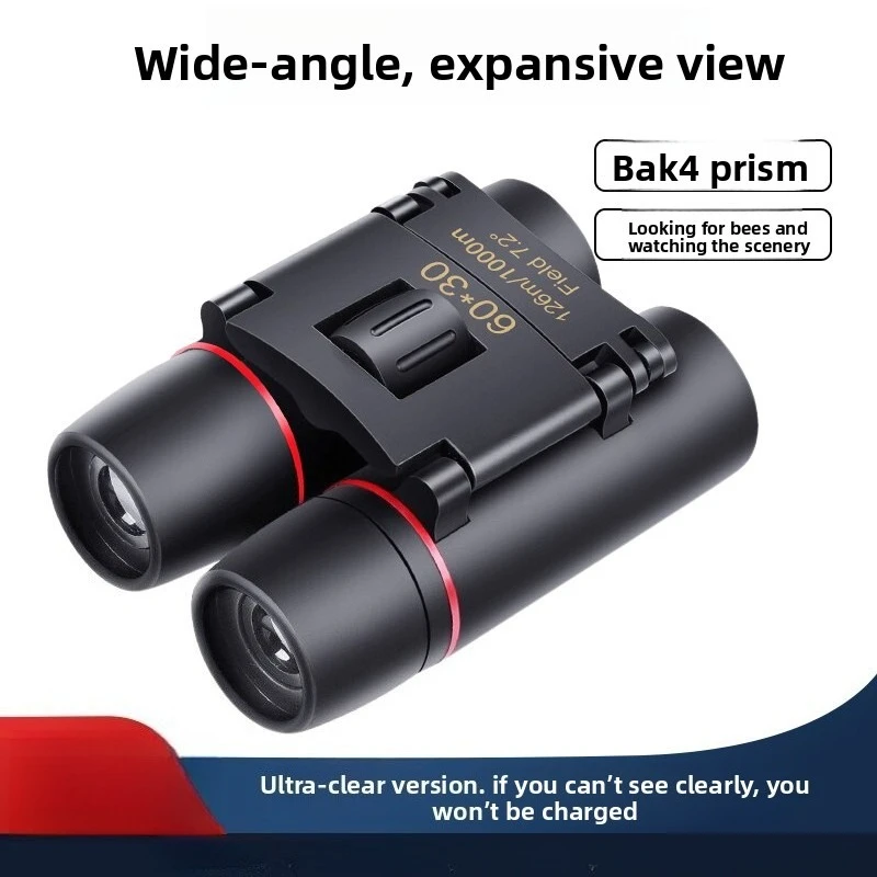 Mini Binoculars High Definition High Power Low Light Telescope Adult Outdoor Handheld Portable 30 * 60 Binoculars