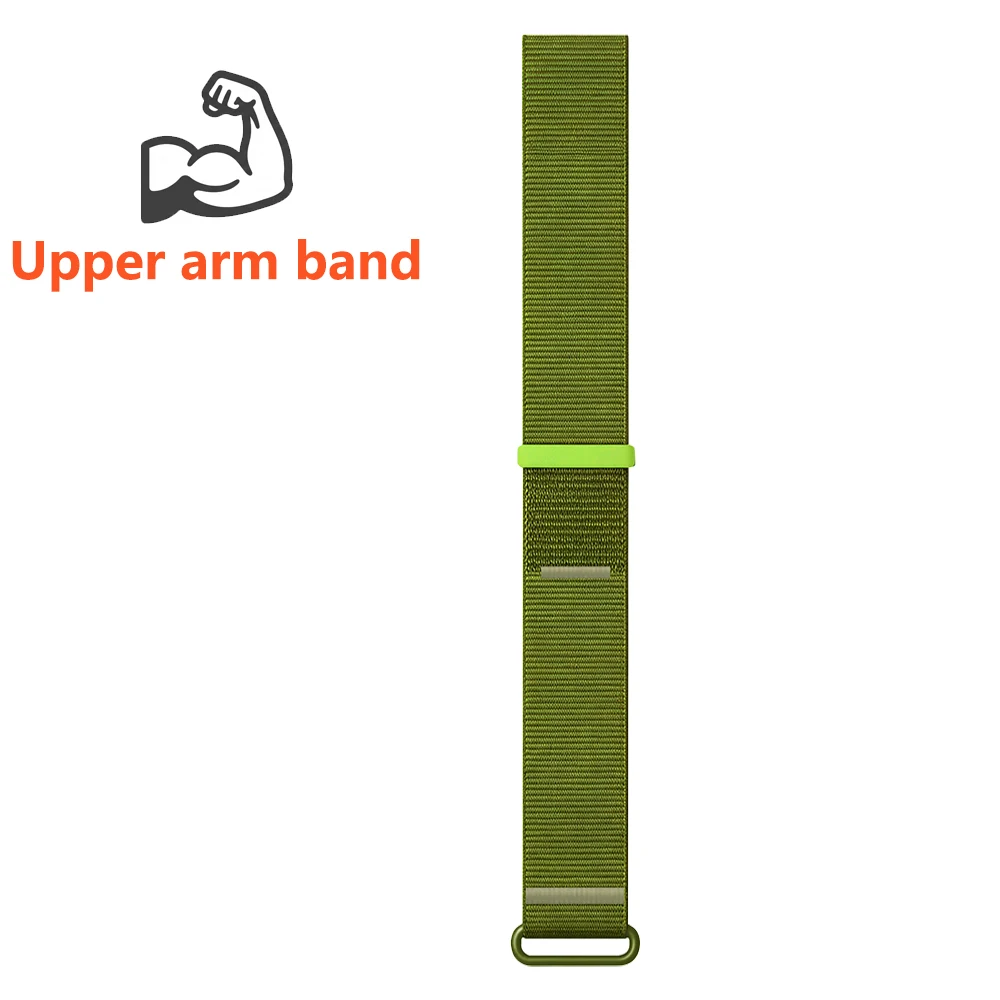Nylon-Klettverschluss-Oberarmband für Garmin CIRQA Armband, Ersatz-Gurtband, gewebtes Zubehör – Detail 8