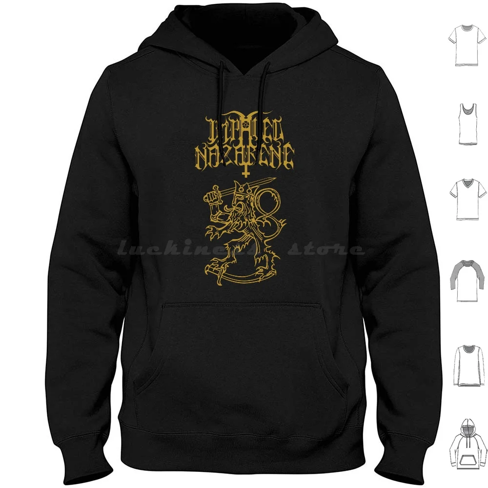 Impaled Nazarene Hoodies Long Sleeve Burzum Impaled Nazarene Black Metal Band Death Metal Band Emperor Kreator Napalm