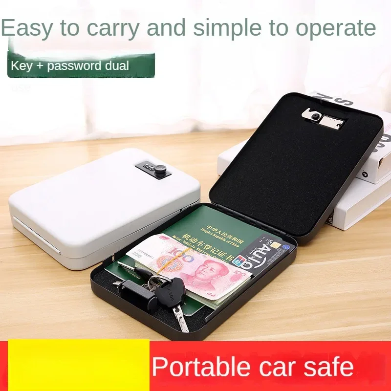 Portable Safe Jewelry Password Box Jewelry Box Car Safe