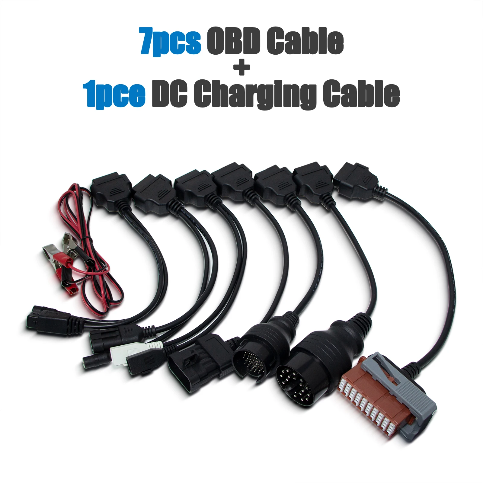 8Pcs Set OBD2 Diagnostic Cables for VD DS150E CDP Autocoms Pro Tnesf Delphis Orpdc Diagnostic Tools OBDII Diagnostic Connector