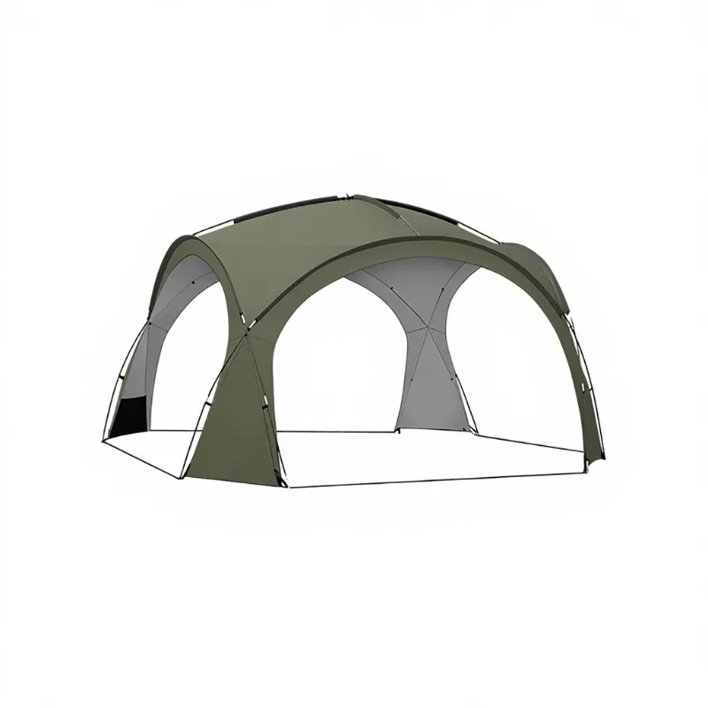 Spacious Round Dome Canopy - Heavy Duty Extra Large Mesh Set, Waterproof and Sunscreen for Family Camping Fast Delivery