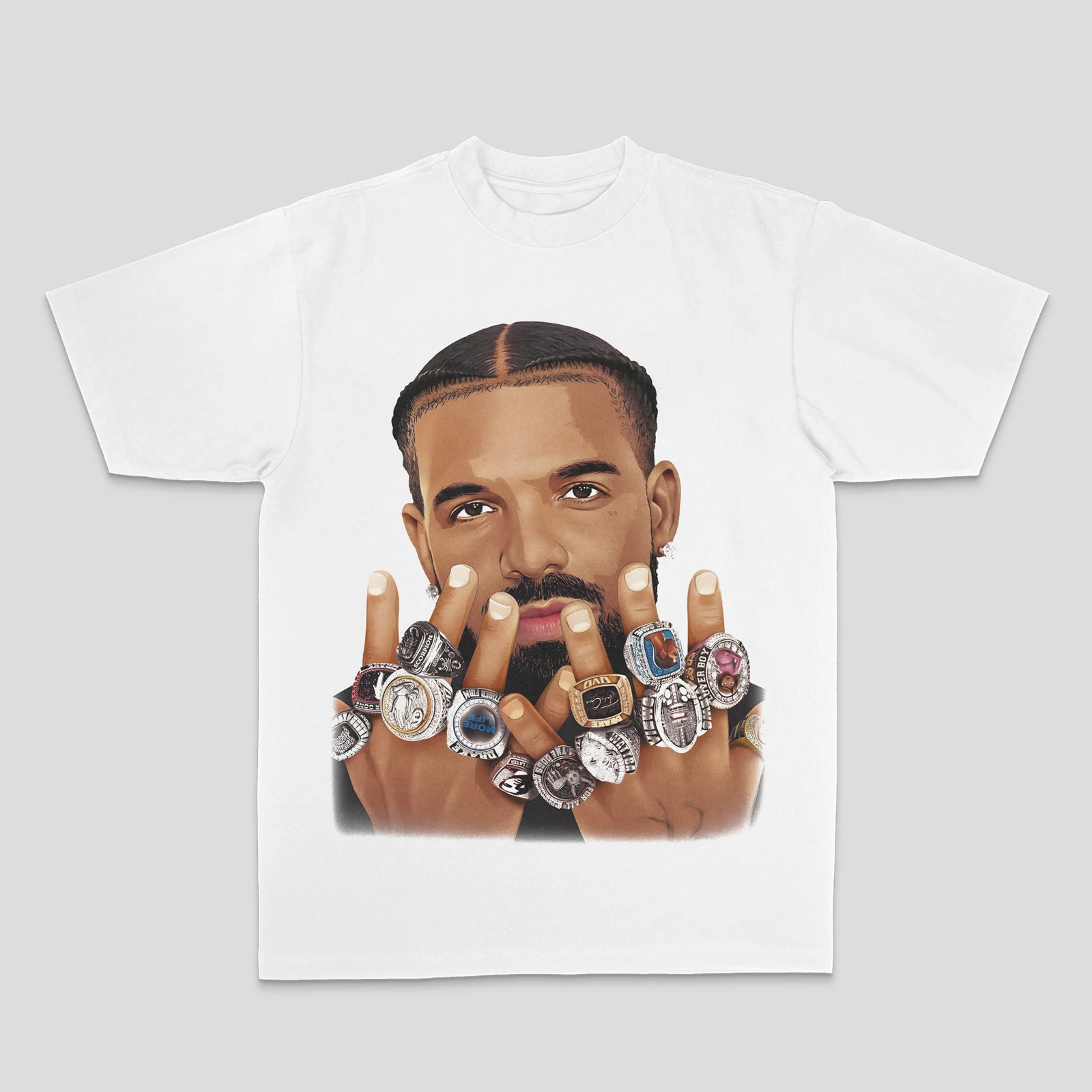 Pop Summer Drake American Short Sleeve Vibe Wind Printed T-shirt Cotton Short Sleeve Both of Men and Women